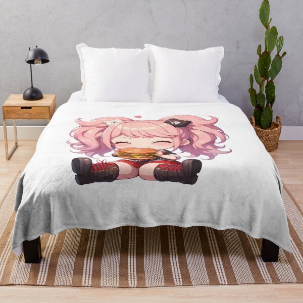 Item preview, Junko Enoshima Danganronpa Chibi Kawaii Burger Smile designed and sold by earlobejerk.