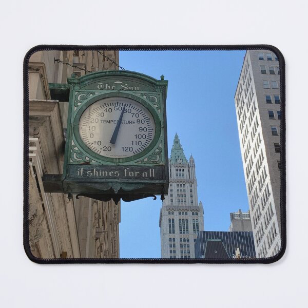 Item preview, Sun Clock and Woolworth Building NYC designed and sold by PatriciaGeremia.