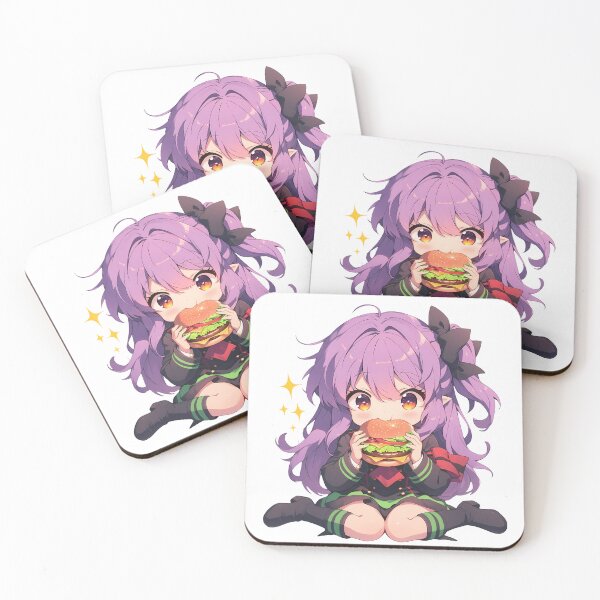 Item preview, Hiiragi Shinoa Seraph End Chibi Burger Smile designed and sold by earlobejerk.