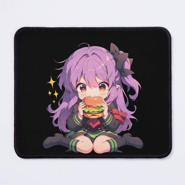 Item preview, Hiiragi Shinoa Seraph End Chibi Burger Smile designed and sold by earlobejerk.
