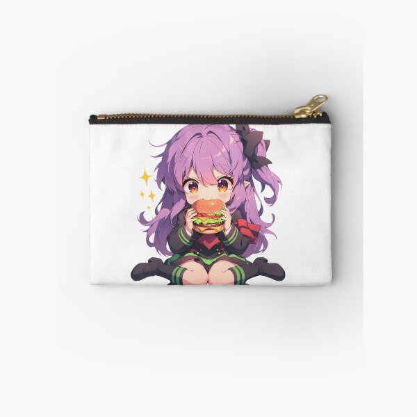Item preview, Hiiragi Shinoa Seraph End Chibi Burger Smile designed and sold by earlobejerk.