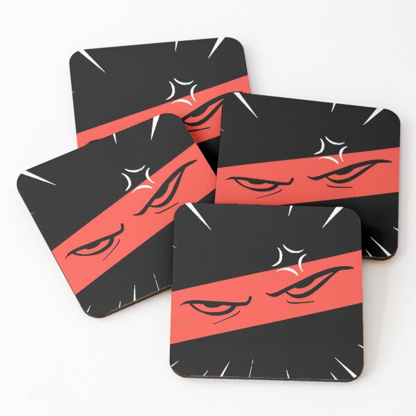 Item preview, Intense Angry Anime Eyes - Red Ninja Gaze Sticker designed and sold by Yogeshrock.