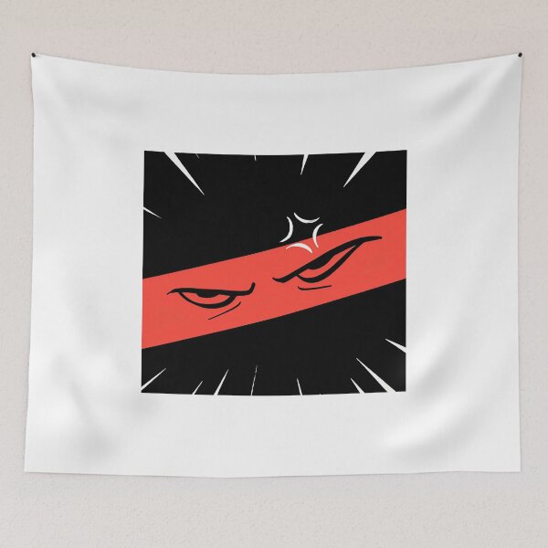 Item preview, Intense Angry Anime Eyes - Red Ninja Gaze Sticker designed and sold by Yogeshrock.
