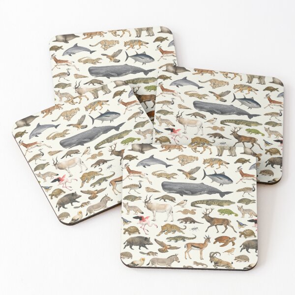 Item preview, Animals of Northern Africa Retro Wildlife Identification Chart designed and sold by kakarikihill.