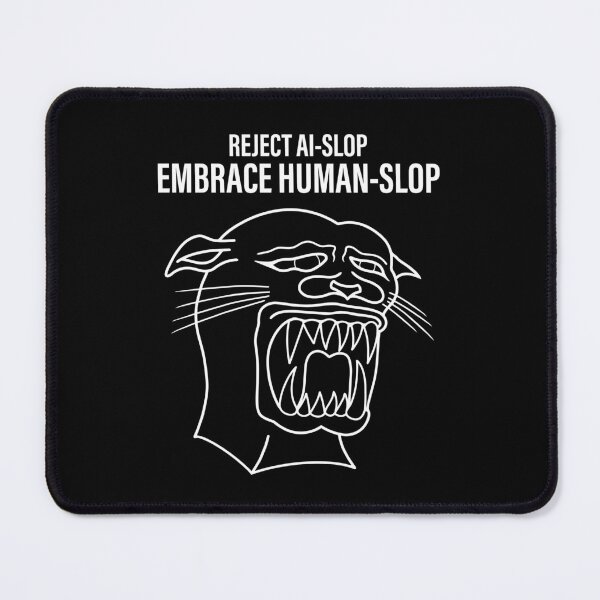 Item preview, Sucky panther AI-slop tattoo designed and sold by Proofly.