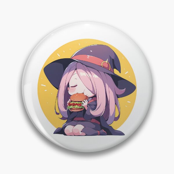 Item preview, Sucy Manbavaran Little Witch Academia Chibi Burger Mischief designed and sold by earlobejerk.