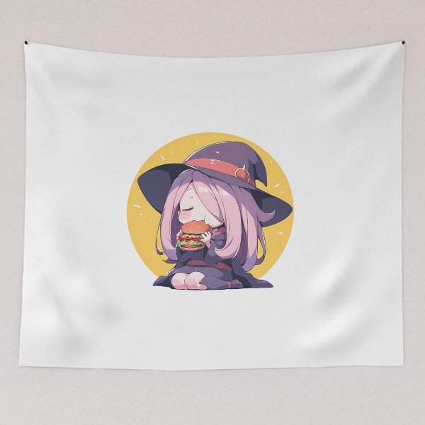 Item preview, Sucy Manbavaran Little Witch Academia Chibi Burger Mischief designed and sold by earlobejerk.