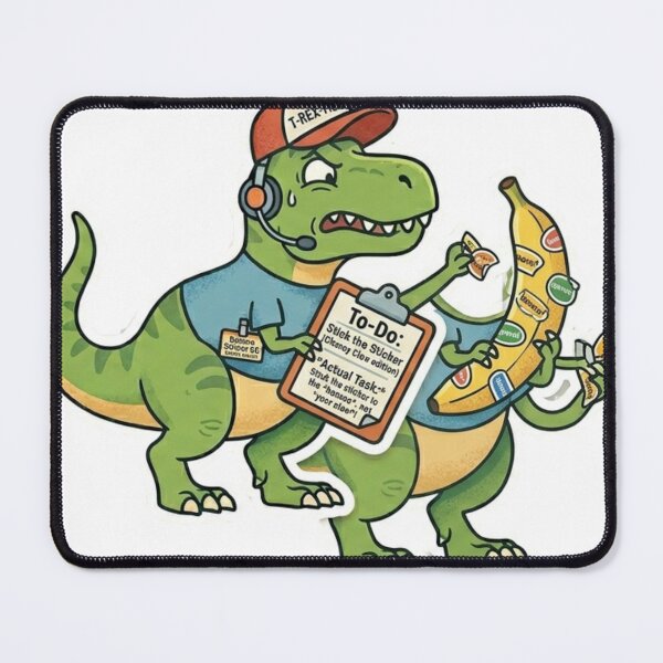 Item preview, T-Rex Sticker Manager - Funny Dinosaur Office Humor designed and sold by Wear Sculpt.