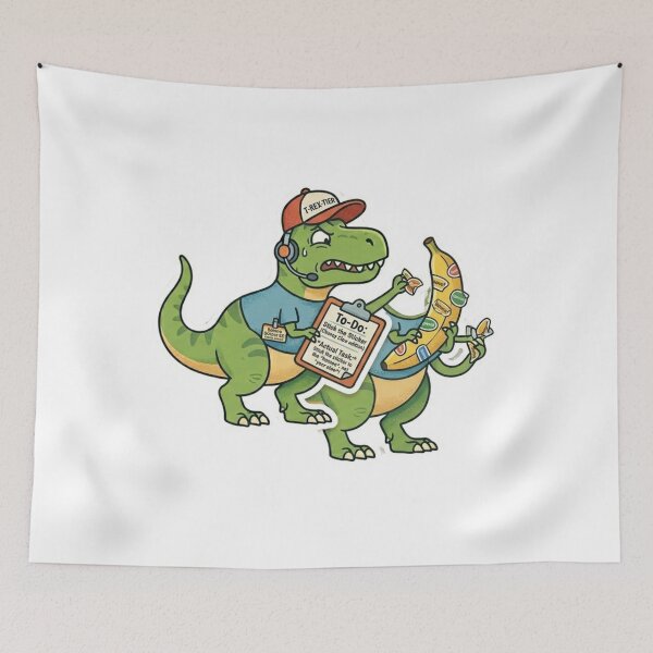 Item preview, T-Rex Sticker Manager - Funny Dinosaur Office Humor designed and sold by Wear Sculpt.