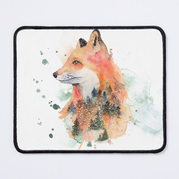 Item preview, Watercolor fox in the wild designed and sold by Desikhanna123.