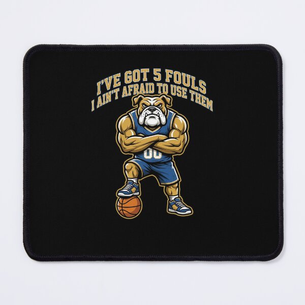 Item preview, Bulldog Basketball 5 Fouls Funny Hoops Player designed and sold by snowry.