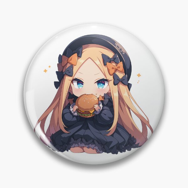 Item preview, Abigail Williams Fate Grand Order Chibi Burger Smile designed and sold by earlobejerk.