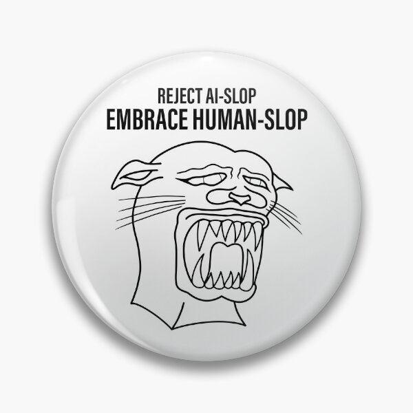 Item preview, Sucky panther AI-slop tattoo designed and sold by Proofly.