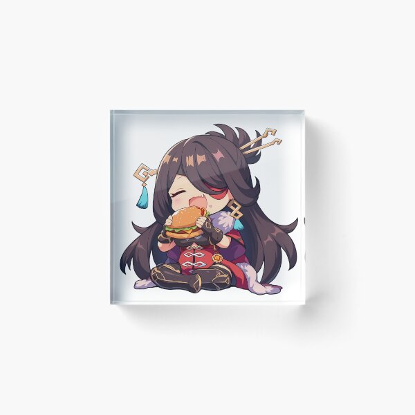 Item preview, Beidou Genshin Impact Chibi Burger Bite designed and sold by earlobejerk.