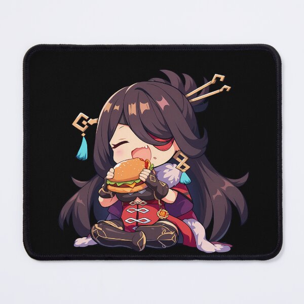 Item preview, Beidou Genshin Impact Chibi Burger Bite designed and sold by earlobejerk.