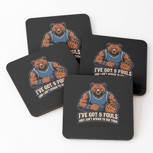 Item preview, I've Got 5 Fouls Basketball Bear Player designed and sold by snowry.