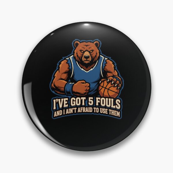 Item preview, I've Got 5 Fouls Basketball Bear Player designed and sold by snowry.