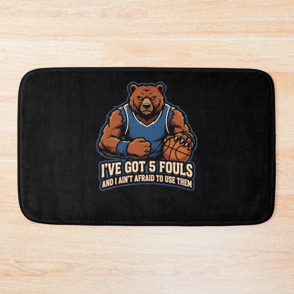 Item preview, I've Got 5 Fouls Basketball Bear Player designed and sold by snowry.