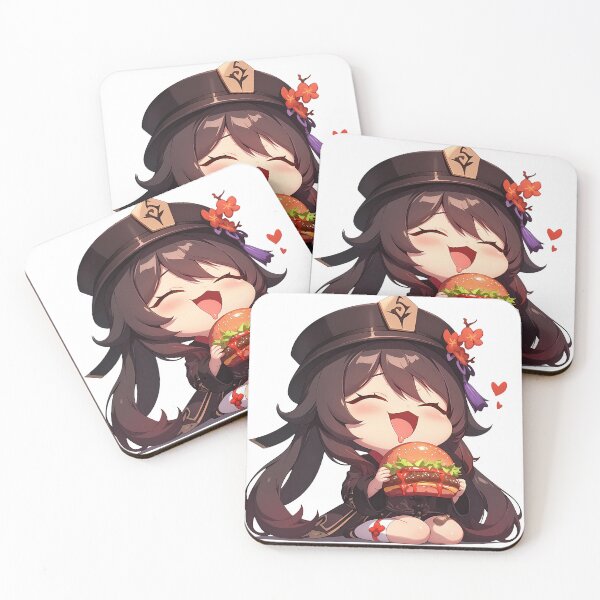 Item preview, Hu Tao Genshin Impact Chibi Burger Delight designed and sold by earlobejerk.