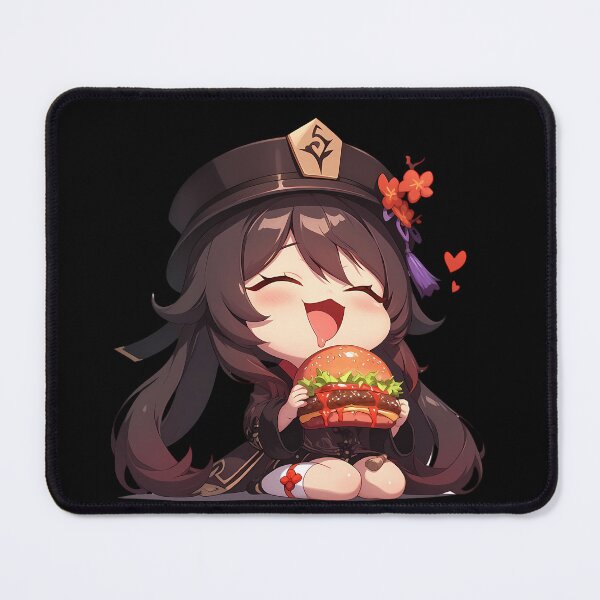 Item preview, Hu Tao Genshin Impact Chibi Burger Delight designed and sold by earlobejerk.
