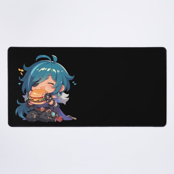 Item preview, Kaeya Genshin Impact Chibi Burger Mood designed and sold by earlobejerk.