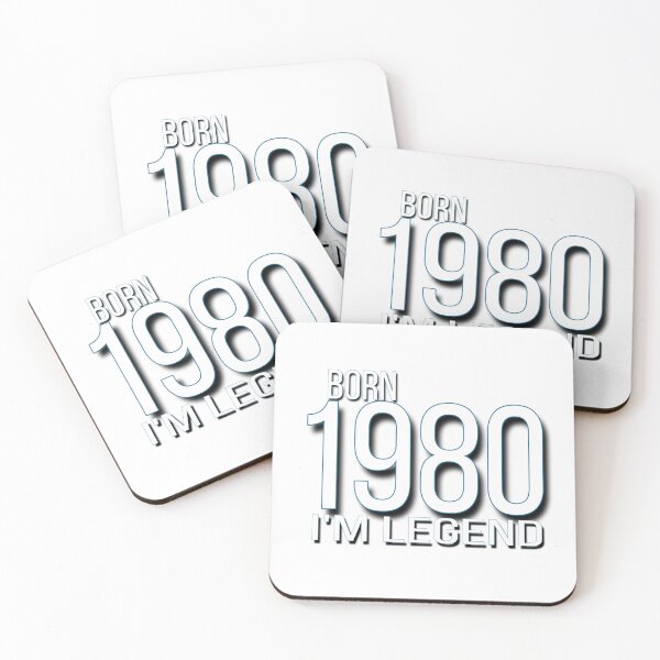 Item preview, Classic Born 1980 I'm Legend Typography designed and sold by DriftScents.