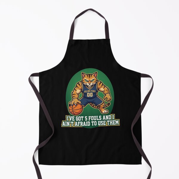 Item preview, Fierce Cat Basketball Player 5 Fouls Quote designed and sold by snowry.