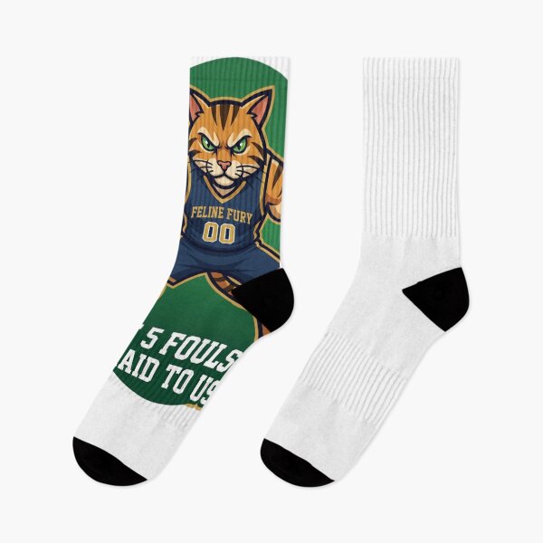 Item preview, Fierce Cat Basketball Player 5 Fouls Quote designed and sold by snowry.