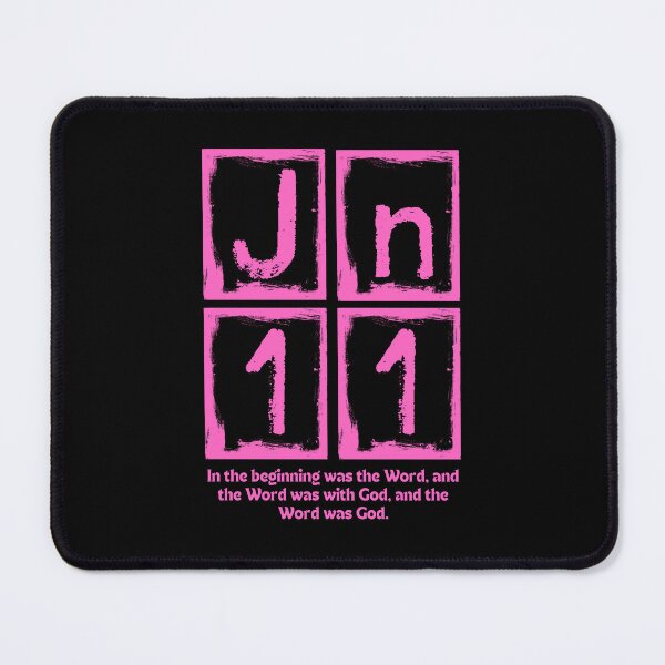 Item preview, John 1:1 - In the Beginning Was the Word - Pink Design designed and sold by MoriaStore.