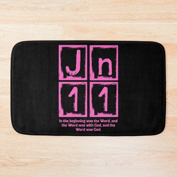 Item preview, John 1:1 - In the Beginning Was the Word - Pink Design  designed and sold by MoriaStore.