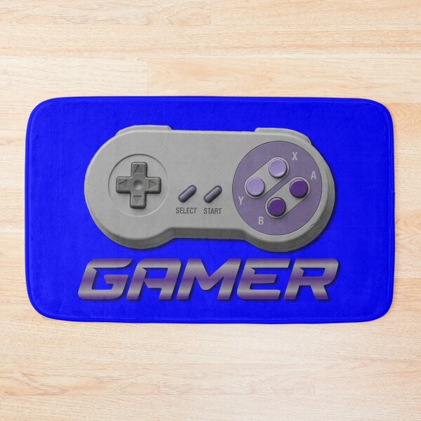 Item preview, SUPER GAMER - #0000FF designed and sold by Marlon Oseguera.