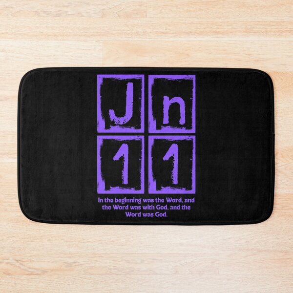 Item preview, John 1:1 - In the Beginning Was the Word - Purple Design  designed and sold by MoriaStore.