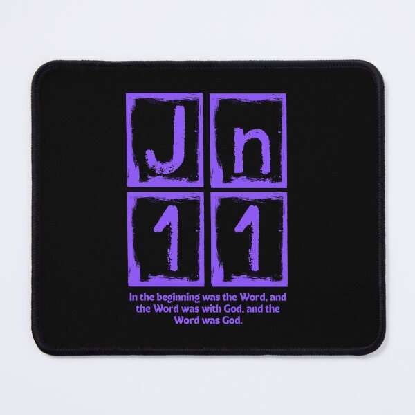 Item preview, John 1:1 - In the Beginning Was the Word - Purple Design designed and sold by MoriaStore.