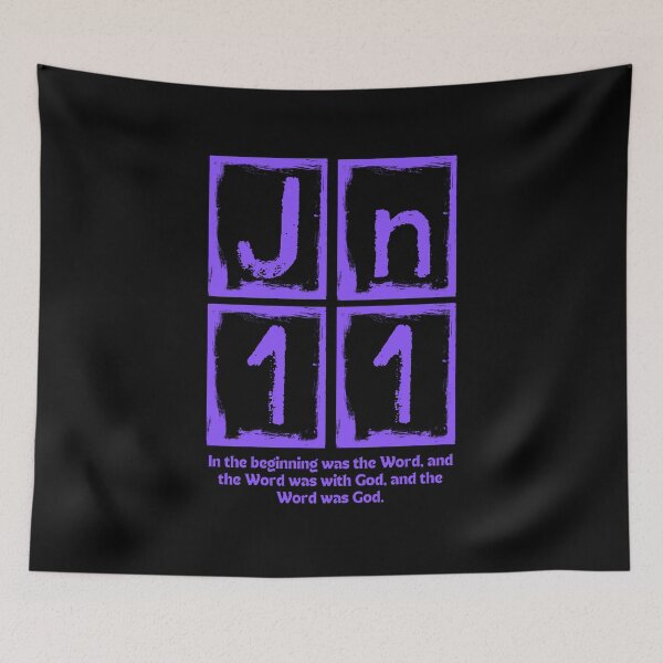 Item preview, John 1:1 - In the Beginning Was the Word - Purple Design  designed and sold by MoriaStore.