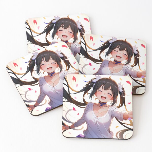Item preview, Anime Hestia Danmachi Anime Girl Waifu Fantasy Spring Petals Cute Joyful designed and sold by TanglenRabbit.