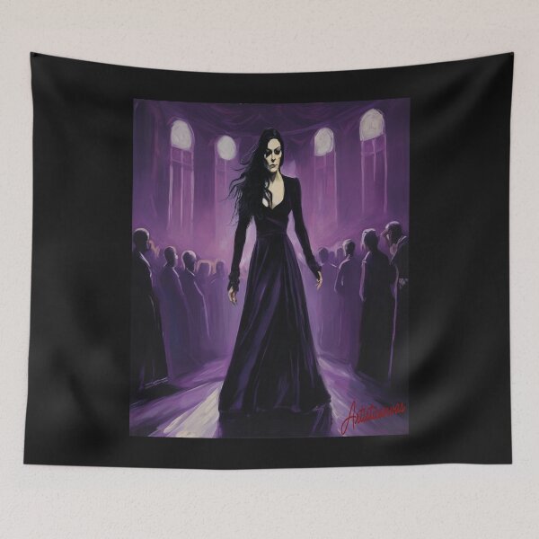 Item preview, Gothic Purple Stage Powerful Female Metal Icon designed and sold by Artisticanvas.