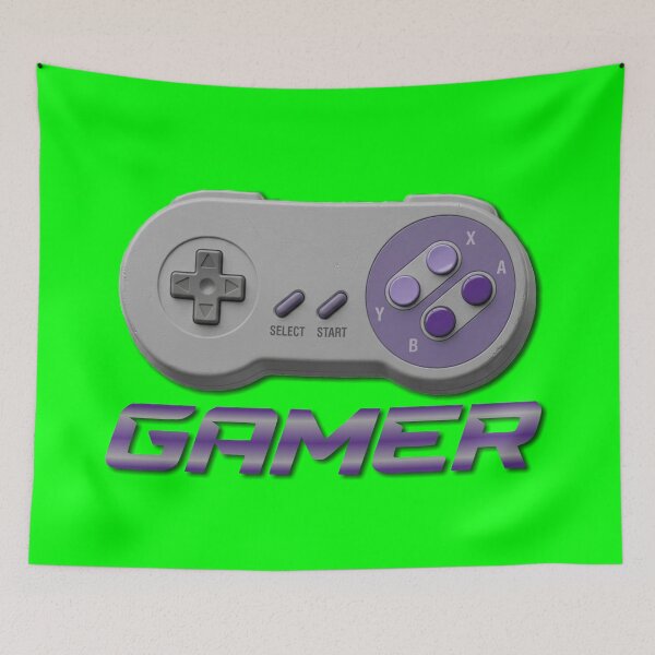 Item preview, SUPER GAMER - #00FF00 designed and sold by Marlon Oseguera.