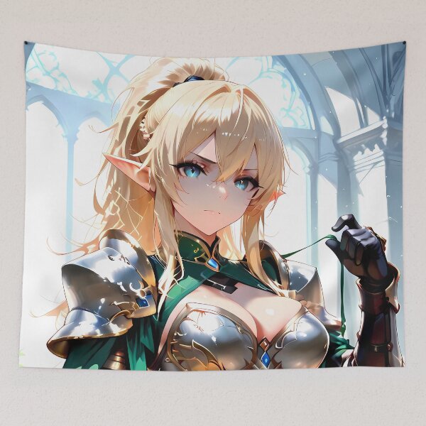 Item preview, Ryuu Lion Danmachi Anime Elf Armor Fantasy Warrior designed and sold by TanglenRabbit.