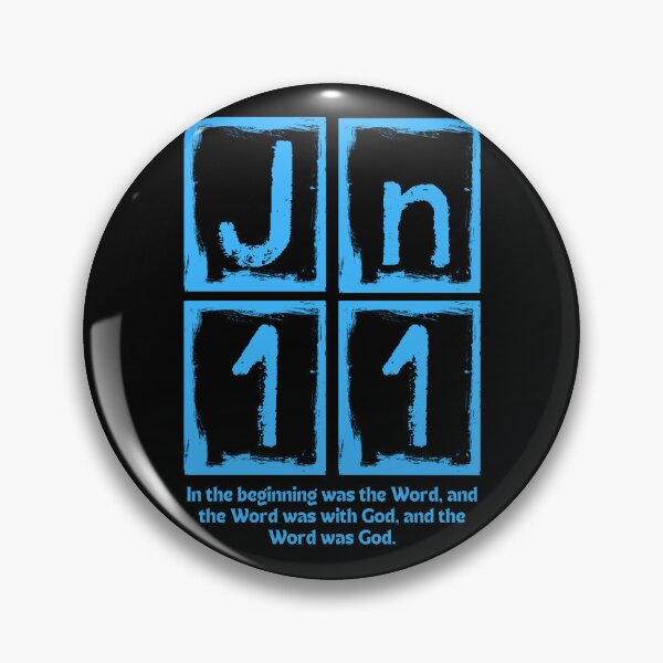 Item preview, John 1:1 - In the Beginning Was the Word - Sky Blue Design  designed and sold by MoriaStore.