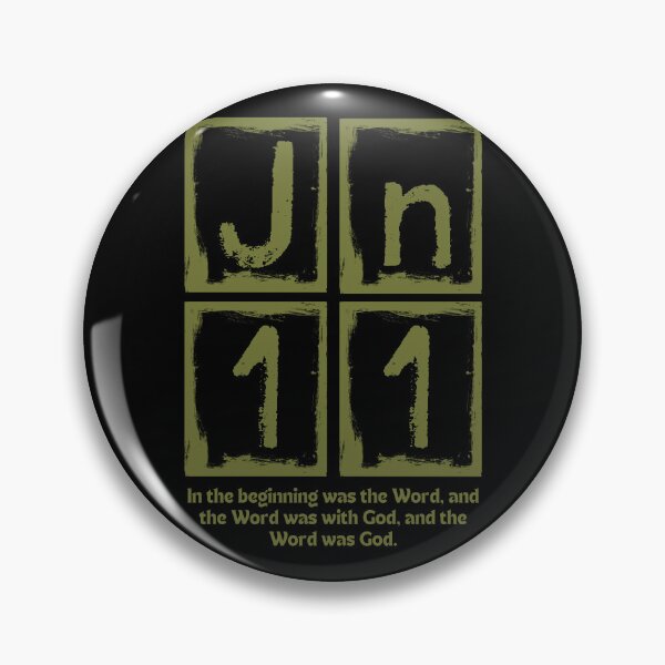Item preview, John 1:1 - In the Beginning Was the Word - Green Design  designed and sold by MoriaStore.