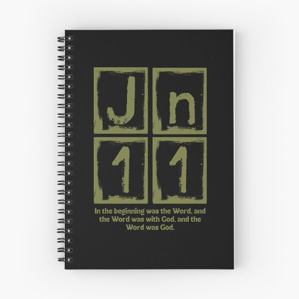 Item preview, John 1:1 - In the Beginning Was the Word - Green Design  designed and sold by MoriaStore.