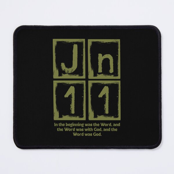 Item preview, John 1:1 - In the Beginning Was the Word - Green Design designed and sold by MoriaStore.