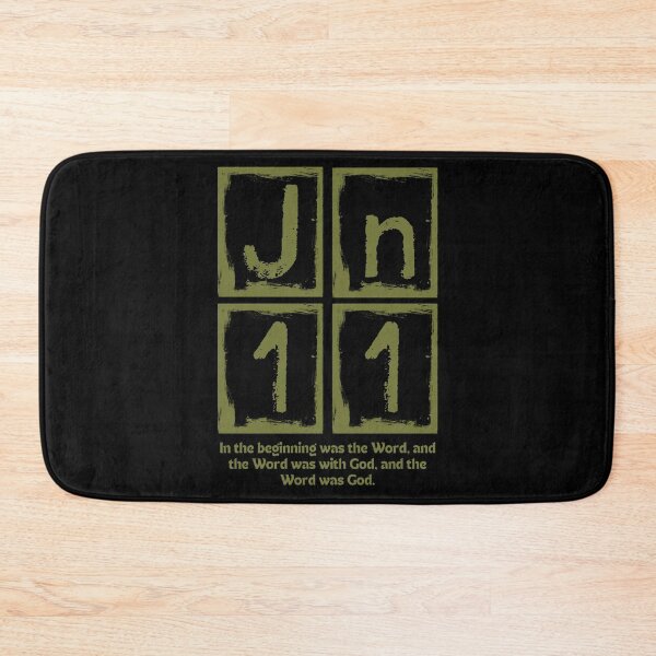 Item preview, John 1:1 - In the Beginning Was the Word - Green Design  designed and sold by MoriaStore.