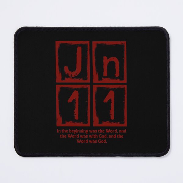 Item preview, John 1:1 - In the Beginning Was the Word - Red Design designed and sold by MoriaStore.