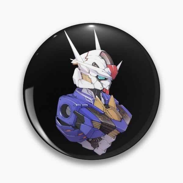 Item preview, Gundam Aerial Head – Anime Gundam Style Cyberpunk Armor Illustration designed and sold by Dyan4.