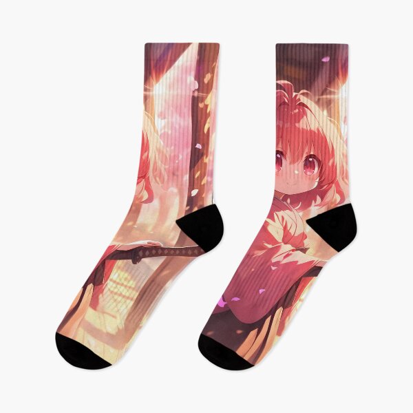 Item preview, Minori Kushieda Toradora Chibi Kimono Sunset Cherry Blossoms designed and sold by TanglenRabbit.