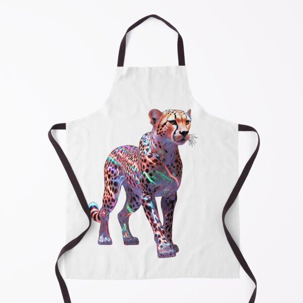 Item preview, Neon Glass Cheetah Art – Colorful Energy Speed Animal Wall Art | GloriousArtSKD designed and sold by GloriousArtSKD.