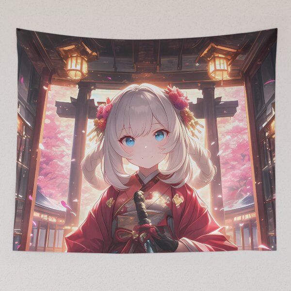 Item preview, Marie Antoinette Fate Grand Order Red Kimono Sakura Chibi designed and sold by TanglenRabbit.