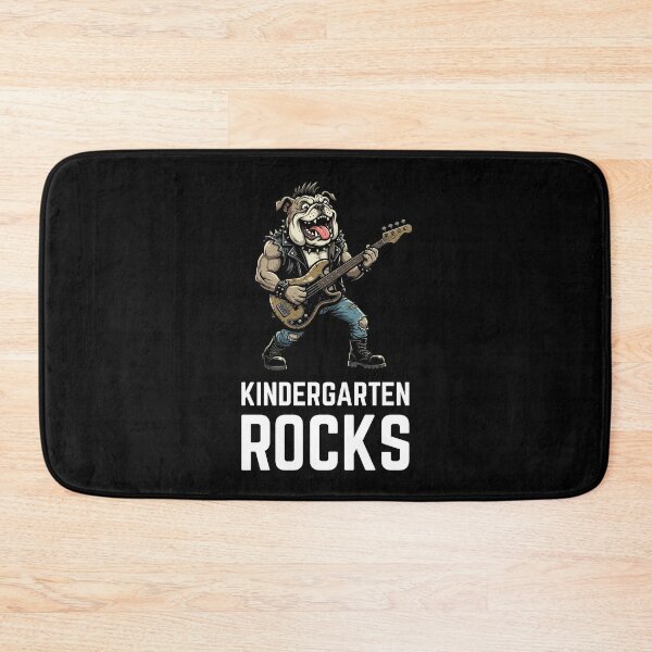Item preview, Kindergarten Rocks Bulldog Bass Guitar Rocker designed and sold by snowry.