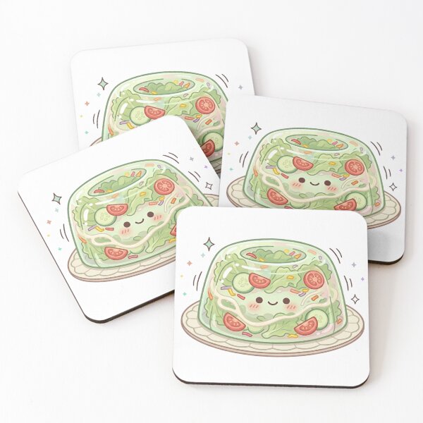 Item preview, Kawaii Salad Gelatin Sticker | Funny Retro Aspic Food | Cute Pastel Healthy Art designed and sold by Eart98.